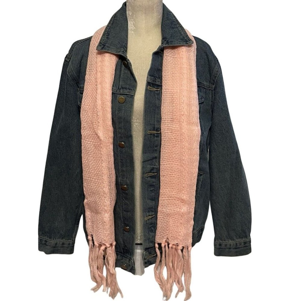 Karma Blue Jean Jacket Womens Extra Extra Large  Classic Fit 100% Cotton Scarf